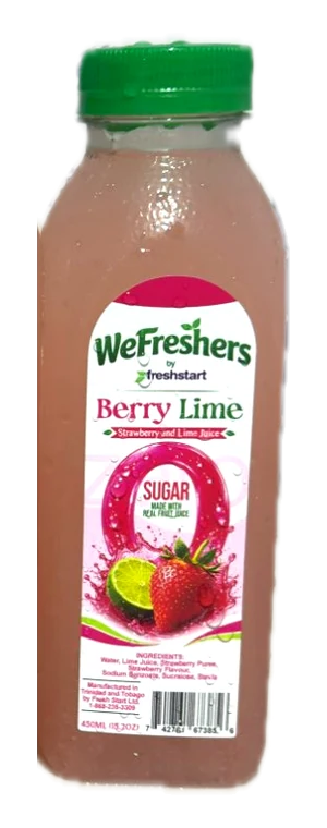 Wefreshers Berry Lime 450ml bottle